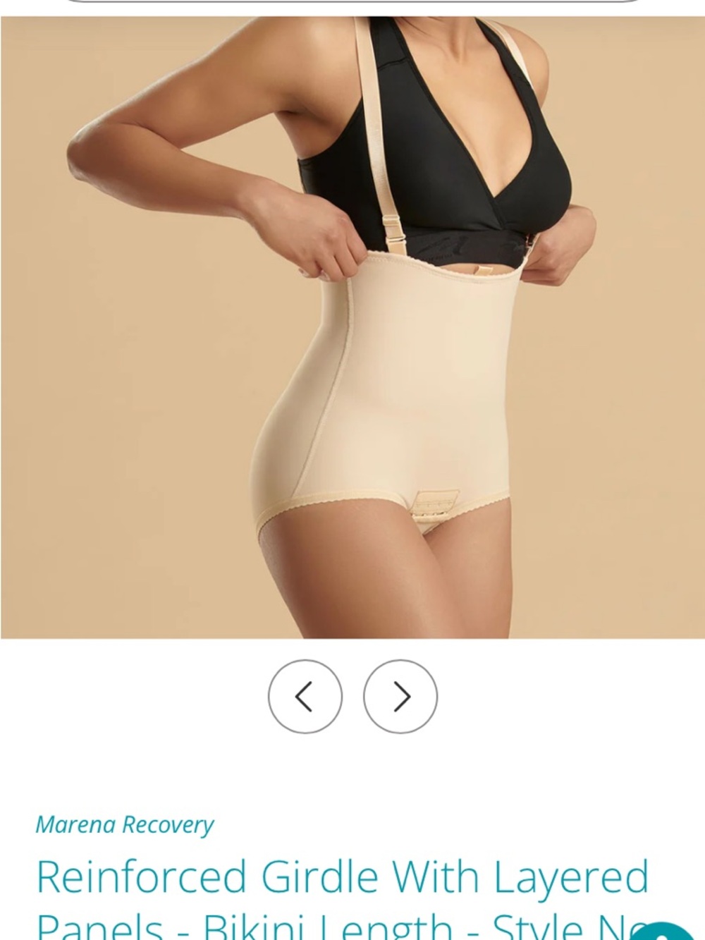 Marena 2XL Black Compression Faja/bodysuit stage 2